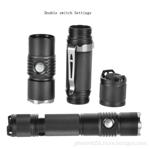 High Quality USB Charging Cree L2 - U2 Waterproof Rechargable LED Tactical Flashlight